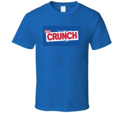 Crunch Chocolate Bar Snack Junk Food Fan T Shirt Crunch Chocolate Bar Snack Junk Food Fan T Shirt