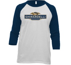 Ghirardelli Chocolate Bar Snack Junk Food Fan Baseball Raglan T Shirt Ghirardelli Chocolate Bar Snack Junk Food Fan Baseball Raglan T Shirt