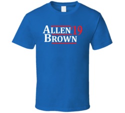 Josh Allen To John Brown Buffalo Football 2019 T Shirt Josh Allen To John Brown Buffalo Football 2019 T Shirt