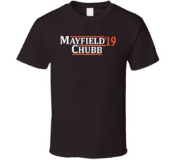 Baker Mayfield To Nick Chubb Cleveland Football 2019 T Shirt Baker Mayfield To Nick Chubb Cleveland Football 2019 T Shirt
