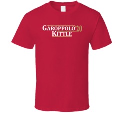 Jimmy Garoppolo To George Kittle San Francisco Football 2020 T Shirt Jimmy Garoppolo To George Kittle San Francisco Football 2020 T Shirt