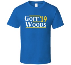 Jared Goff To Robert Woods Los Angeles Football 2019 T Shirt Jared Goff To Robert Woods Los Angeles Football 2019 T Shirt