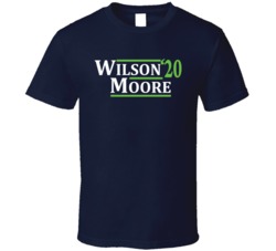 Russell Wilson To David Moore Seattle Football 2020 T Shirt Russell Wilson To David Moore Seattle Football 2020 T Shirt