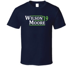Russell Wilson To David Moore Seattle Football 2019 T Shirt Russell Wilson To David Moore Seattle Football 2019 T Shirt