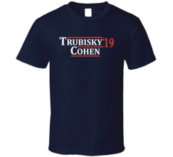 Mitchell Trubisky To Tarik Cohen Chicago Football 2019 T Shirt Mitchell Trubisky To Tarik Cohen Chicago Football 2019 T Shirt