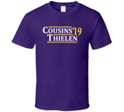 Kirk Cousins To Adam Thielen Minnesota Football 2019 T Shirt Kirk Cousins To Adam Thielen Minnesota Football 2019 T Shirt