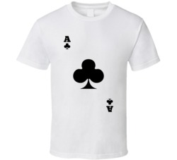 Ace Clubs Playing Card Halloween Costume Funny Cool T Shirt Ace Clubs Playing Card Halloween Costume Funny Cool T Shirt