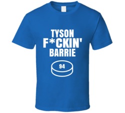 Tyson Fckin Barrie Toronto Hockey Sports Fan T Shirt Tyson Fckin Barrie Toronto Hockey Sports Fan T Shirt