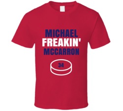 Michael Freakin Mccarron Montreal Hockey Sports Fan T Shirt Michael Freakin Mccarron Montreal Hockey Sports Fan T Shirt