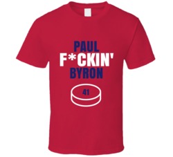 Paul Fckin Byron Montreal Hockey Sports Fan T Shirt Paul Fckin Byron Montreal Hockey Sports Fan T Shirt