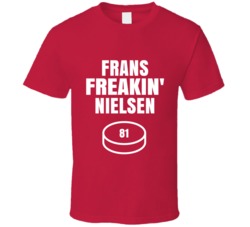 Frans Freakin Nielsen Detroit Hockey Sports Fan T Shirt Frans Freakin Nielsen Detroit Hockey Sports Fan T Shirt