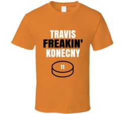 Travis Freakin Konecny Philadelphia Hockey Sports Fan T Shirt Travis Freakin Konecny Philadelphia Hockey Sports Fan T Shirt