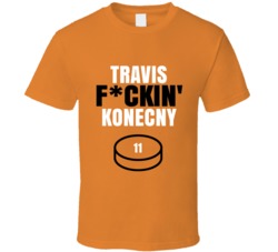 Travis Fckin Konecny Philadelphia Hockey Sports Fan T Shirt Travis Fckin Konecny Philadelphia Hockey Sports Fan T Shirt