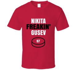 Nikita Freakin Gusev New Jersey Hockey Sports Fan T Shirt Nikita Freakin Gusev New Jersey Hockey Sports Fan T Shirt