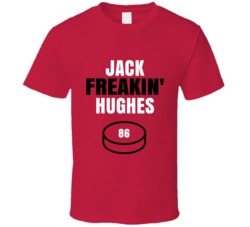 Jack Freakin Hughes New Jersey Hockey Sports Fan T Shirt Jack Freakin Hughes New Jersey Hockey Sports Fan T Shirt