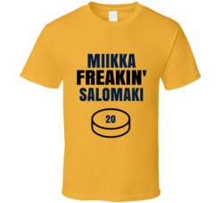 Miikka Freakin Salomaki Nashville Hockey Sports Fan T Shirt Miikka Freakin Salomaki Nashville Hockey Sports Fan T Shirt