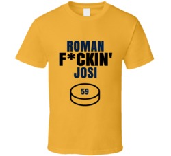 Roman Fckin Josi Nashville Hockey Sports Fan T Shirt Roman Fckin Josi Nashville Hockey Sports Fan T Shirt