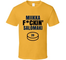 Miikka Fckin Salomaki Nashville Hockey Sports Fan T Shirt Miikka Fckin Salomaki Nashville Hockey Sports Fan T Shirt