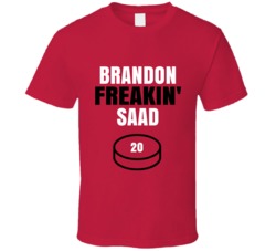 Brandon Freakin Saad Chicago Hockey Sports Fan T Shirt Brandon Freakin Saad Chicago Hockey Sports Fan T Shirt