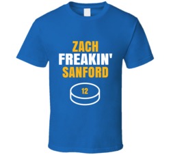 Zach Freakin Sanford St Louis Hockey Sports Fan T Shirt Zach Freakin Sanford St Louis Hockey Sports Fan T Shirt