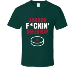 Jordan Fckin Greenway Minnesota Hockey Sports Fan T Shirt