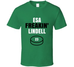 Esa Freakin Lindell Dallas Hockey Sports Fan T Shirt