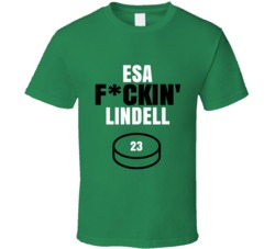 Esa Fckin Lindell Dallas Hockey Sports Fan T Shirt