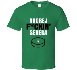 Andrej Fckin Sekera Dallas Hockey Sports Fan T Shirt