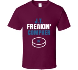 Jt Freakin Compher Colorado Hockey Sports Fan T Shirt