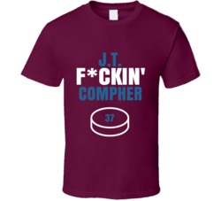 Jt Fckin Compher Colorado Hockey Sports Fan T Shirt