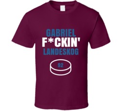 Gabriel Fckin Landeskog Colorado Hockey Sports Fan T Shirt