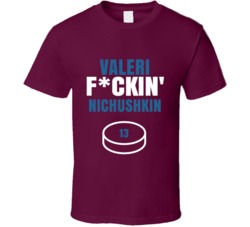 Valeri Fckin Nichushkin Colorado Hockey Sports Fan T Shirt