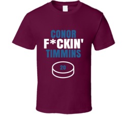 Conor Fckin Timmins Colorado Hockey Sports Fan T Shirt