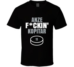 Anze Fckin Kopitar Los Angeles Hockey Sports Fan T Shirt