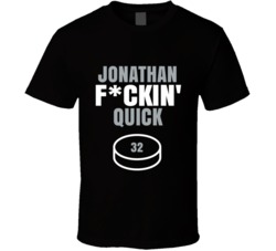Jonathan Fckin Quick Los Angeles Hockey Sports Fan T Shirt