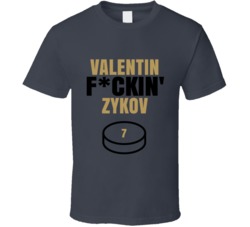 Valentin Fckin Zykov Vegas Hockey Sports Fan T Shirt