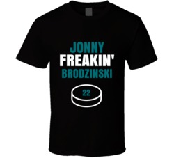 Jonny Freakin Brodzinski San Jose Hockey Sports Fan T Shirt