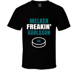 Melker Freakin Karlsson San Jose Hockey Sports Fan T Shirt
