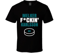 Melker Fckin Karlsson San Jose Hockey Sports Fan T Shirt