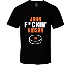 John Fckin Gibson Anaheim Hockey Sports Fan T Shirt