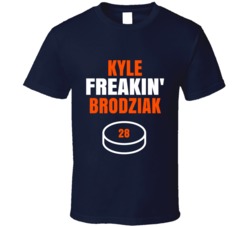 Kyle Freakin Brodziak Edmonton Hockey Sports Fan T Shirt