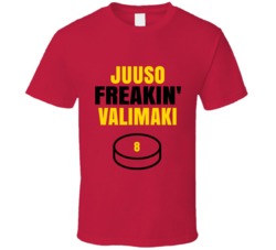 Juuso Freakin Valimaki Calgary Hockey Sports Fan T Shirt