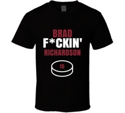 Brad Fckin Richardson Arizona Hockey Sports Fan T Shirt Brad Fckin Richardson Arizona Hockey Sports Fan T Shirt