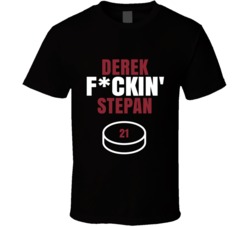 Derek Fckin Stepan Arizona Hockey Sports Fan T Shirt Derek Fckin Stepan Arizona Hockey Sports Fan T Shirt