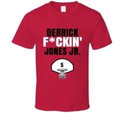 Derrick Fckin Jones Jr Miami Basketball Sports Fan T Shirt Derrick Fckin Jones Jr Miami Basketball Sports Fan T Shirt
