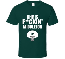 Khris Fckin Middleton Milwaukee Basketball Sports Fan T Shirt Khris Fckin Middleton Milwaukee Basketball Sports Fan T Shirt