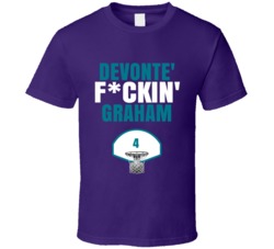 Devonte' Fckin Graham Charlotte Basketball Sports Fan T Shirt Devonte' Fckin Graham Charlotte Basketball Sports Fan T Shirt