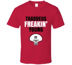 Thaddeus Freakin Young Chicago Basketball Sports Fan T Shirt Thaddeus Freakin Young Chicago Basketball Sports Fan T Shirt