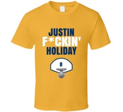 Justin Fckin Holiday Indiana Basketball Sports Fan T Shirt Justin Fckin Holiday Indiana Basketball Sports Fan T Shirt