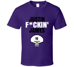 Justin Fckin James Sacramento Basketball Sports Fan T Shirt Justin Fckin James Sacramento Basketball Sports Fan T Shirt